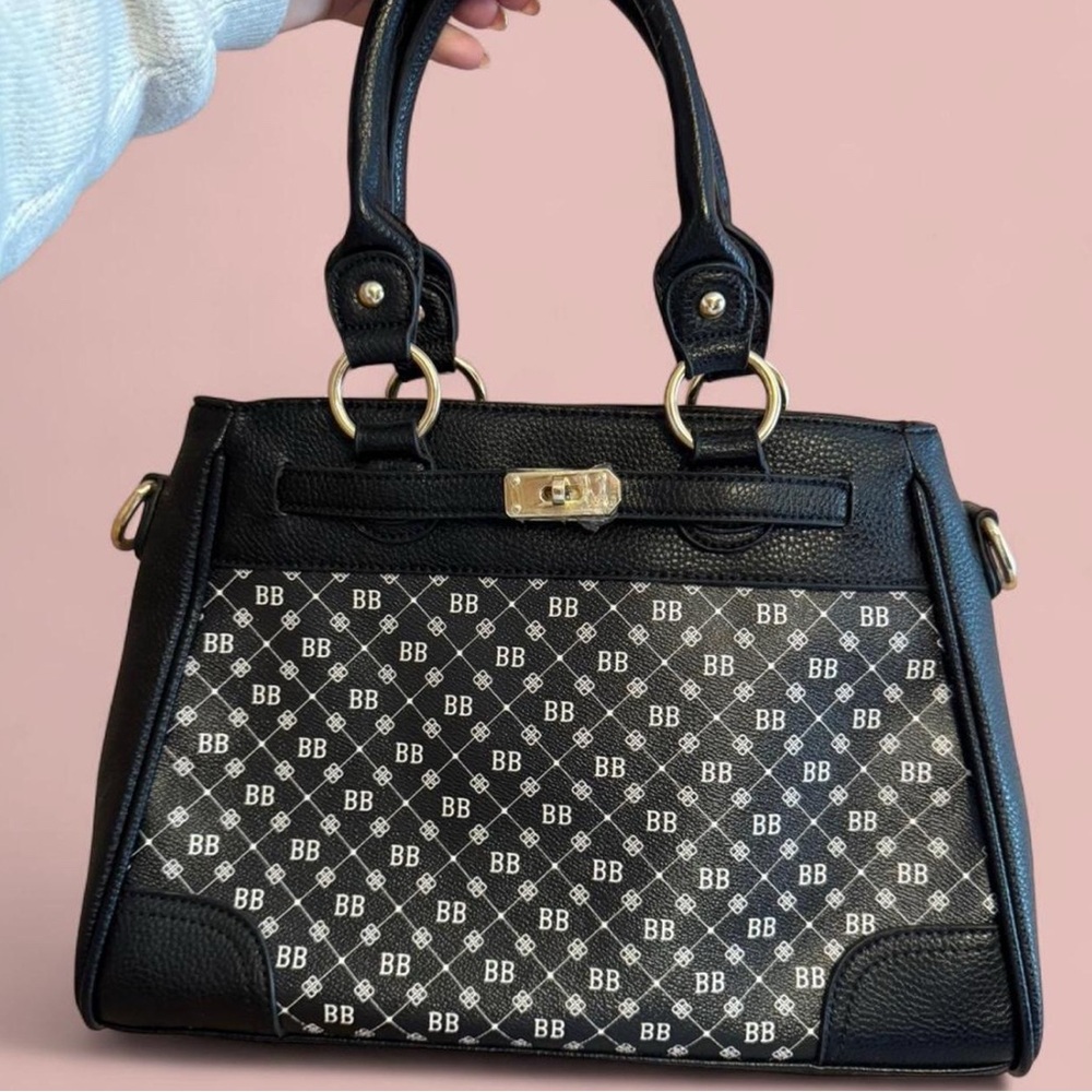 Black Adjustable Strap with Gold Hardware